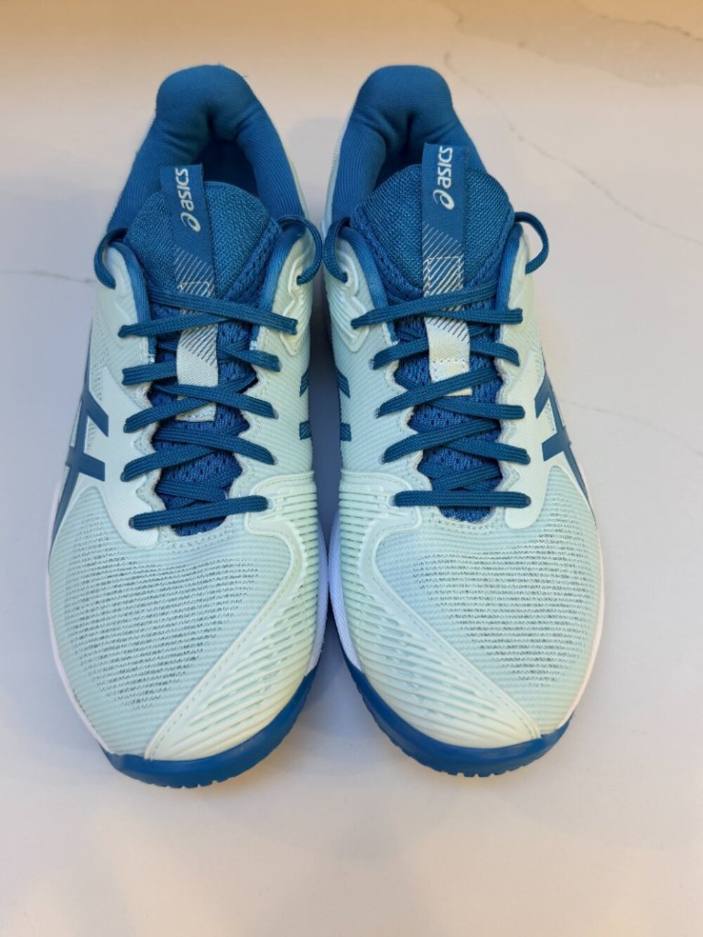ASICS Solution Speed FF 3 Shoes  Women 8 Teal Tennis Pickeball Athletic Sneaker